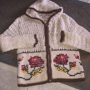 Free people hooded zip up sweater